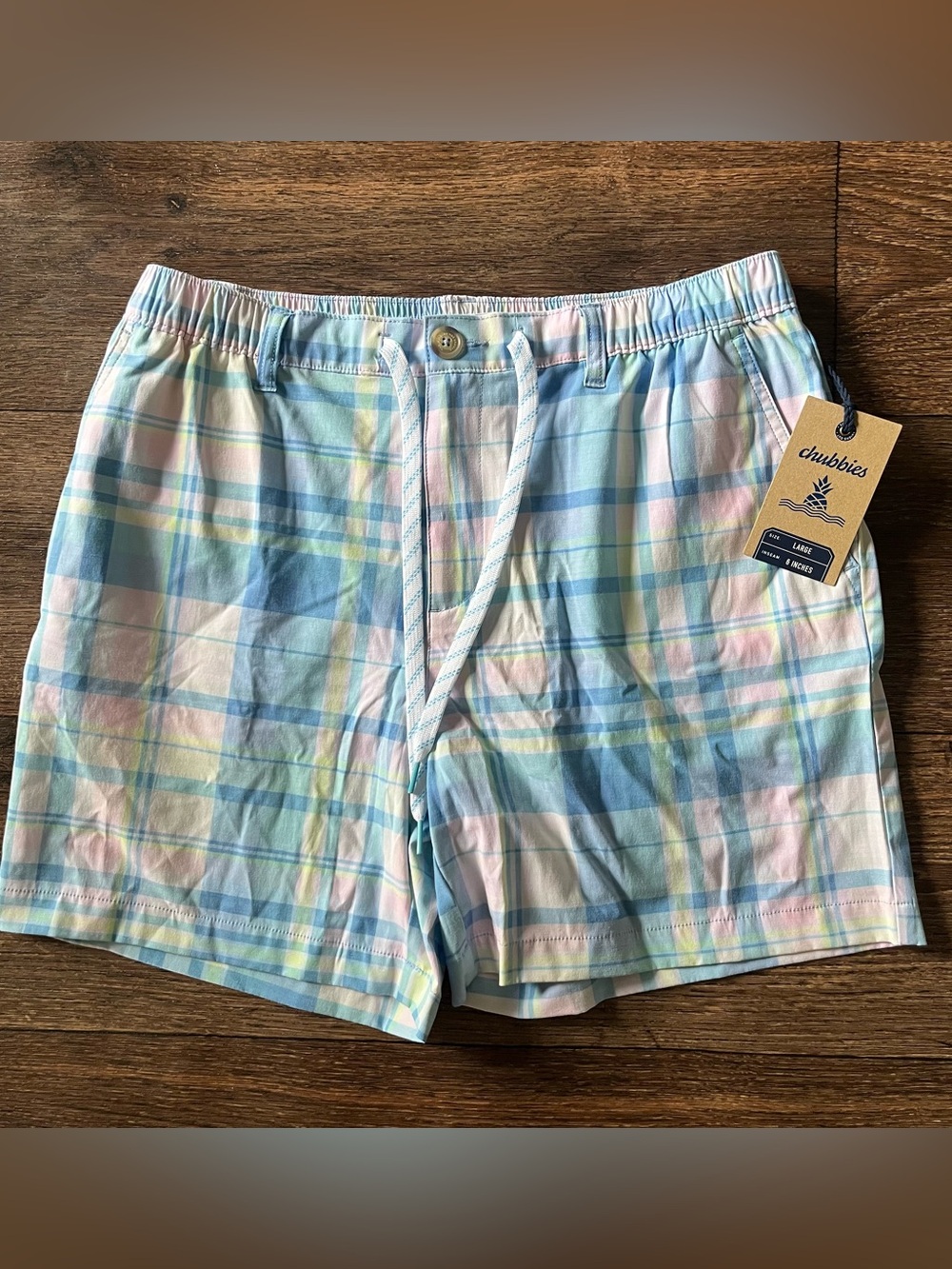 chubbies Pastel Plaid Flat Front Men’s Shorts